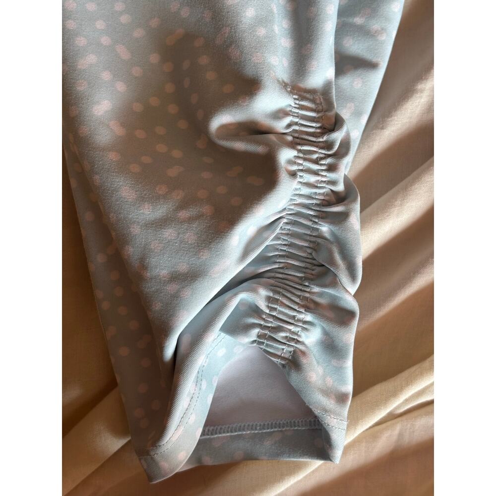 Betsy Johnson Performance Activewear Set Blue Speckled Bra M Leggings L - Picture 7 of 14